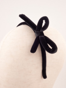 Velvet Bow Headband | MC Davidian Couture Collection