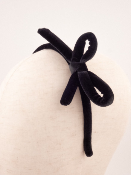 Velvet Bow Headband | MC Davidian Couture Collection