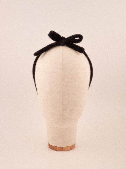 Velvet Bow Headband | MC Davidian Couture Collection