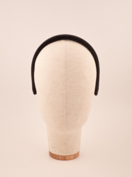 Padded Headband Noir | MC Davidian Couture Collection