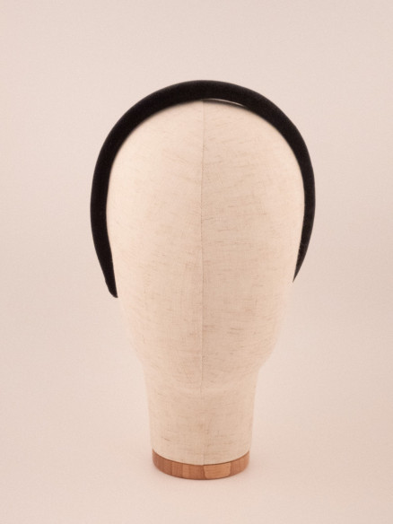 Padded Headband Noir | MC Davidian Couture Collection