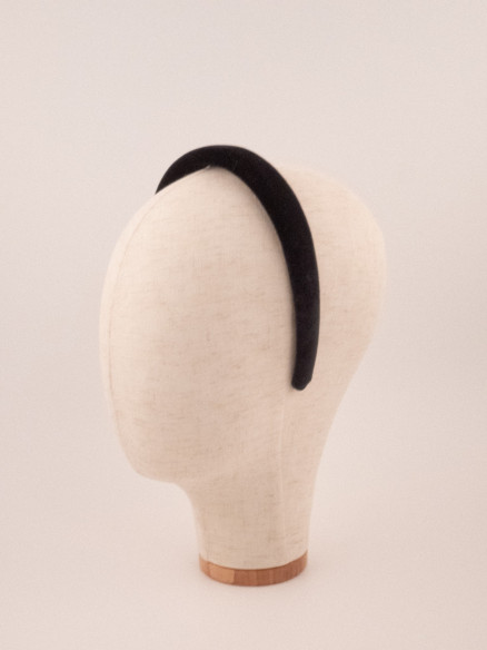 Padded Headband Noir | MC Davidian Couture Collection