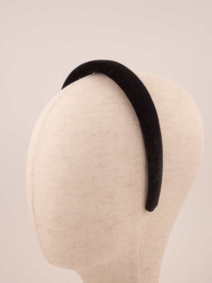 Padded Headband Noir | MC Davidian Couture Collection