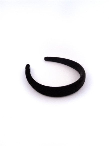 Padded Headband Noir | MC Davidian Couture Collection