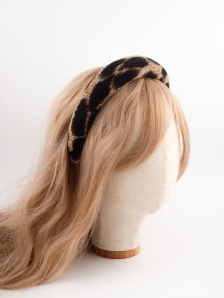 Padded Headband Noir | MC Davidian Couture Collection