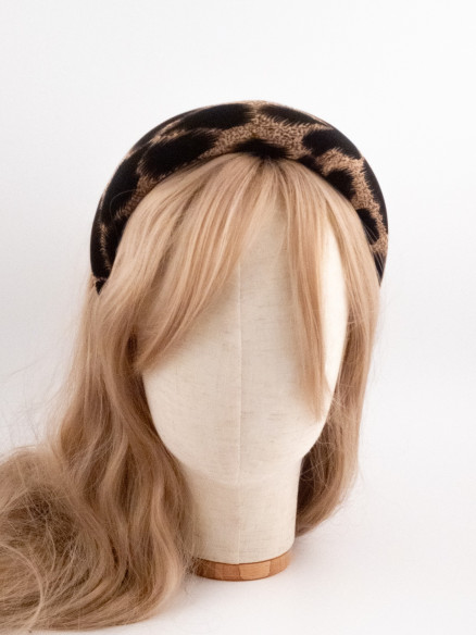 Padded Headband Noir | MC Davidian Couture Collection
