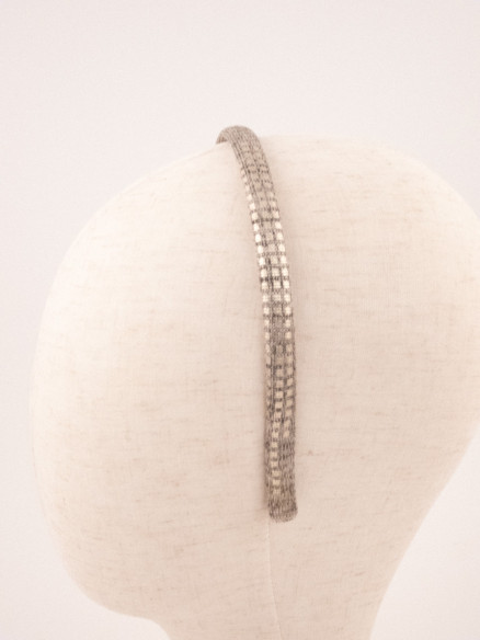 Rhinestone Thread Headband | MC Davidian Couture Collection