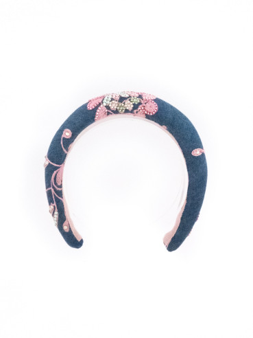 Rhinestone Thread Headband | MC Davidian Couture Collection