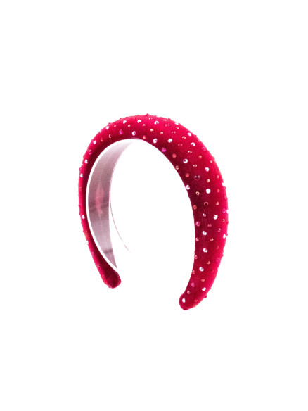 Pink Starry Padded Headband | MC Davidian Couture Collection