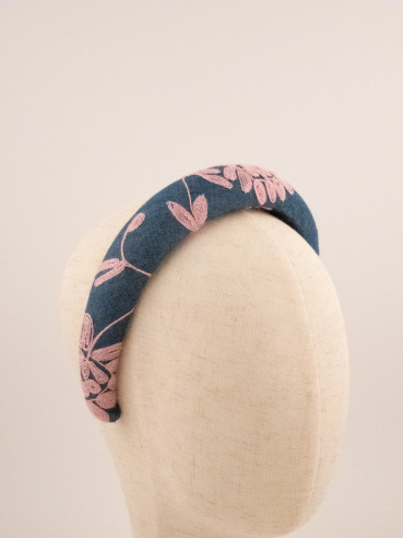 Embroidered Garden Headband | MC Davidian Couture Collection