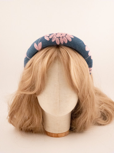 Embroidered Garden Headband | MC Davidian Couture Collection