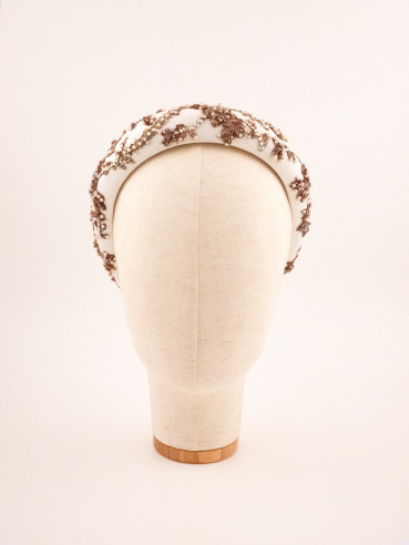 Ivory Garland Headband | MC Davidian Couture Collection