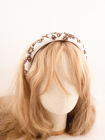 Ivory Garland Headband | MC Davidian Couture Collection
