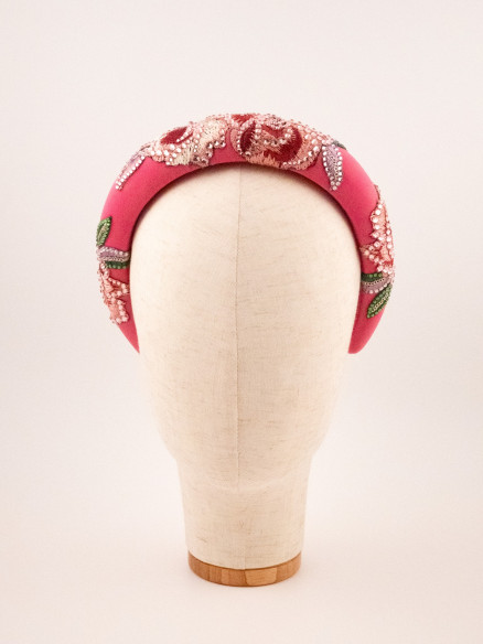 Emerald & Roses Headband | MC Davidian Couture Collection