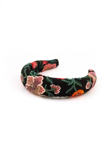 Emerald & Roses Headband | MC Davidian Couture Collection