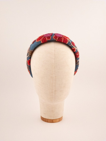 Blazing Rose Headband | MC Davidian Couture Collection