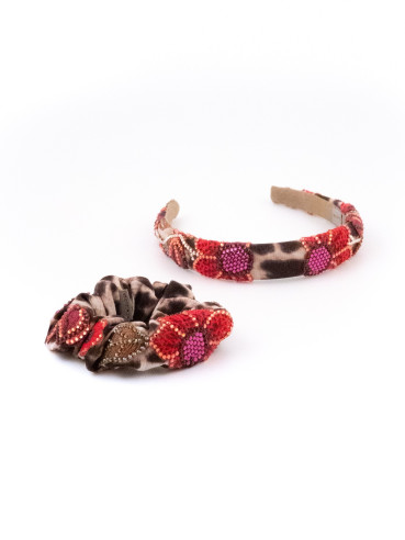 Fire Petals Headband | MC Davidian Couture Collection