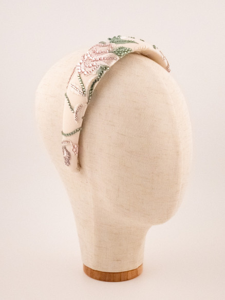 Pastel Rose Garden Headband | MC Davidian Couture Collection