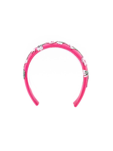 Fuchsia Garden Headband | MC Davidian Couture Collection