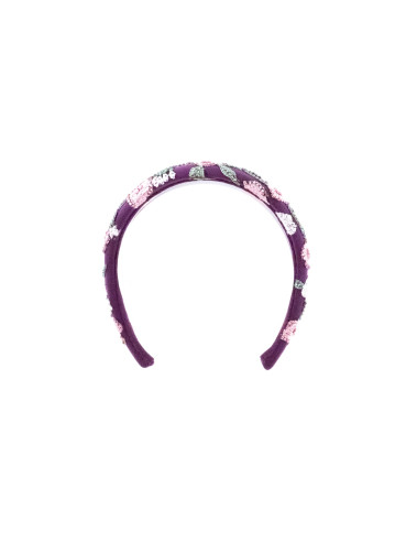 Fuchsia Garden Headband | MC Davidian Couture Collection