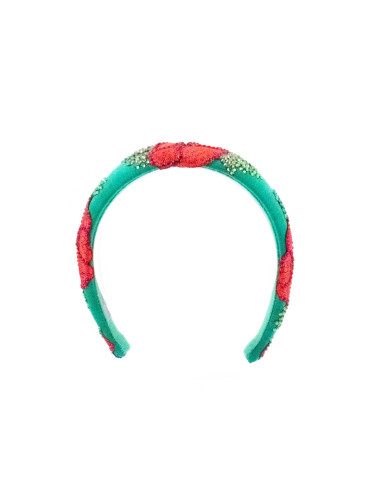 Emerald & Poppy Headband | MC Davidian Couture Collection