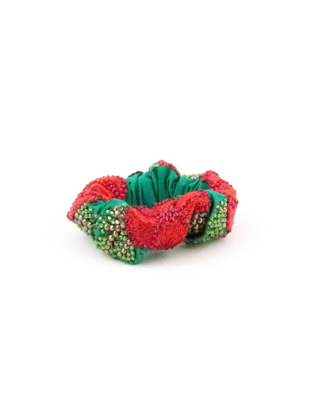Raspberry Velvet Scrunchie | MC Davidian Couture Collection