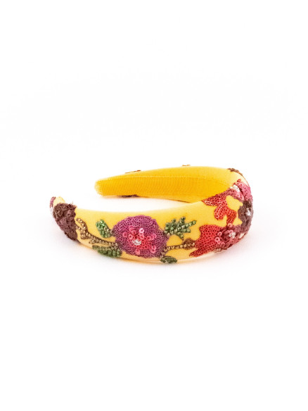 Saffron Crown Headband | MC Davidian Couture Collection