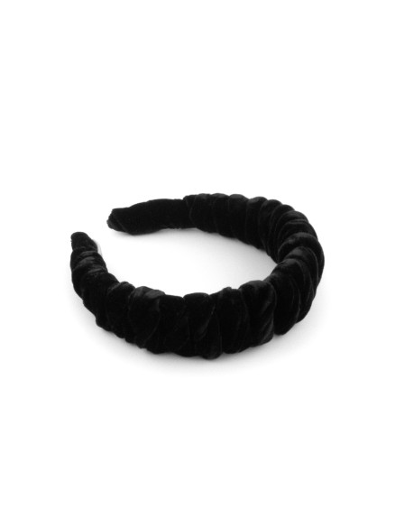 Black Velvet Twist Headband | MC Davidian Couture Collection