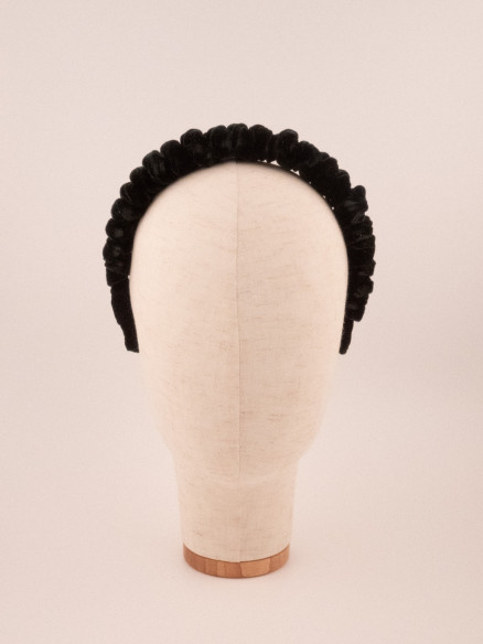 Black Velvet Twist Headband | MC Davidian Couture Collection