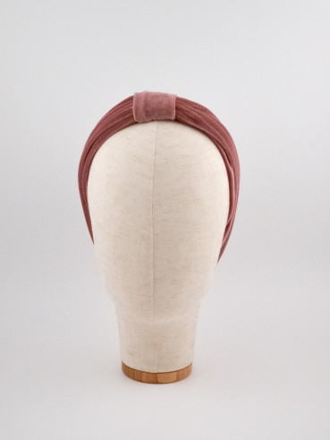 Velvet Turban Bandeau Noir | MC Davidian Couture Collection